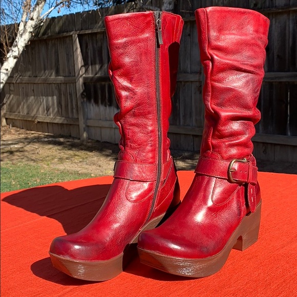 Jafa 691 Red Tall Boots Size 37 NIB - Picture 8 of 10
